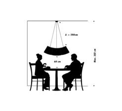 Suspension, Cluster, orange, H30cm - Fraumaier