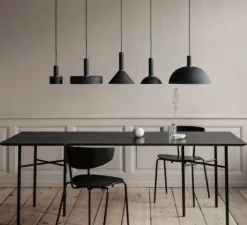 Suspension*Ferm Living Suspension, Collect lighting, low, abat-jour Disc, , Ø12cm, H17cm - noir