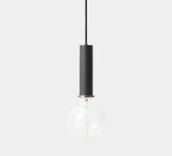 Suspension, Collect lighting, Socket Pendant High, noir, Ø6cm, H17cm - Ferm Living