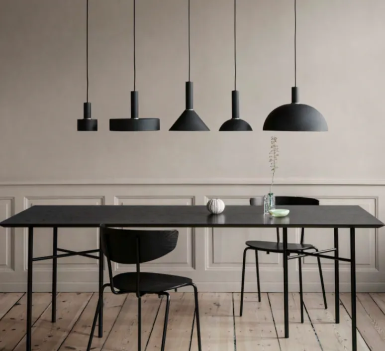 Suspension*Ferm Living Suspension, Collect lighting, high, abat-jour Cone, , Ø25cm, H27cm - noir
