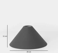 Suspension*Ferm Living Suspension, Collect lighting, high, abat-jour Cone, , Ø25cm, H27cm - noir