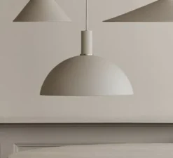 Suspension, Collect Lighting, low, abat-jour Dome, cashmere, Ø38cm, H26,2cm - Ferm Living