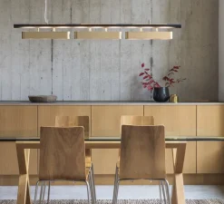 Suspension, Colt Triple, laiton, 2700K, L140cm, H12cm - Bert Frank