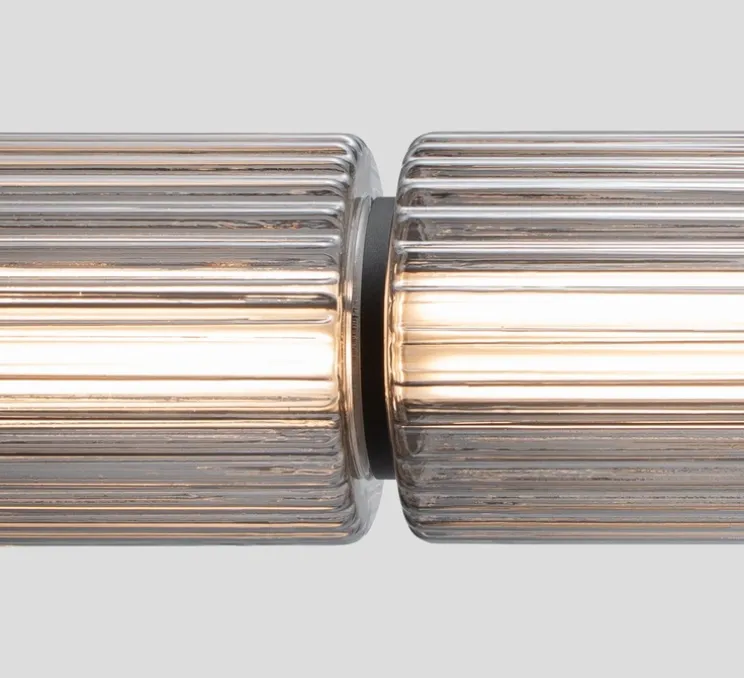 Suspension, Column 175, 3 cylindres, carbone, LED, dim, DALI, 2700K, L86,5cm, H17,5cm - A-N-D