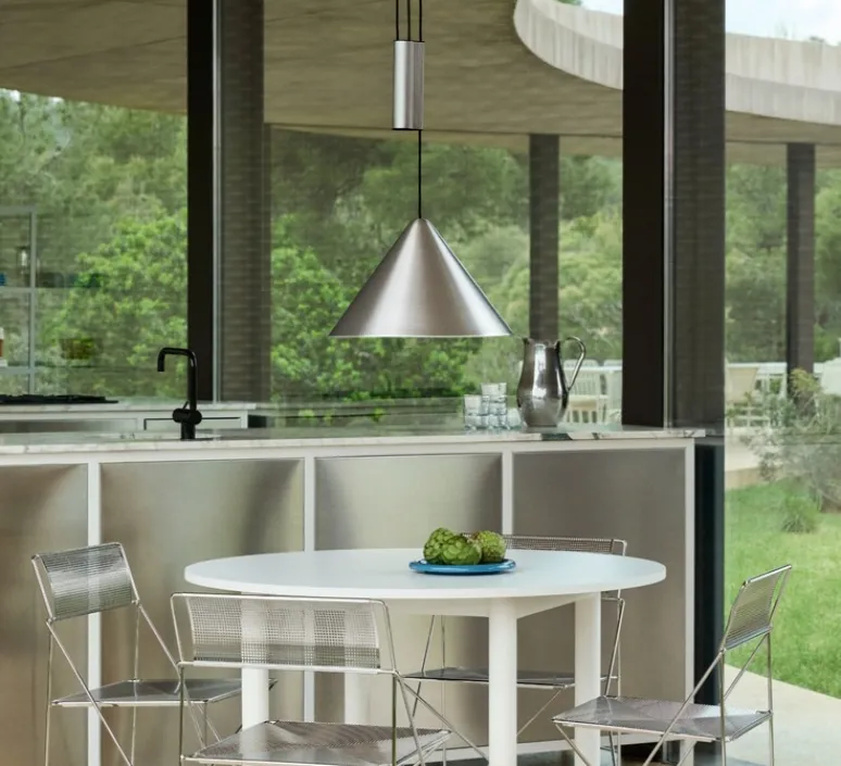 Suspension*HAY Suspension, Compass 430 ajustable, , Ø43cm, H26cm - alu brossé