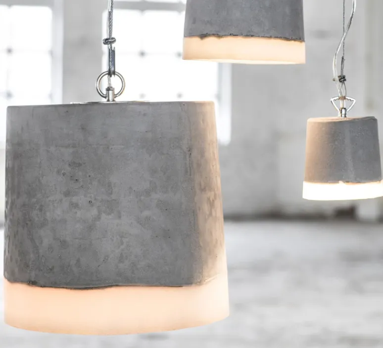 Suspension*Serax Suspension, Concrete, , Ø34cm, H38cm - gris, blanc