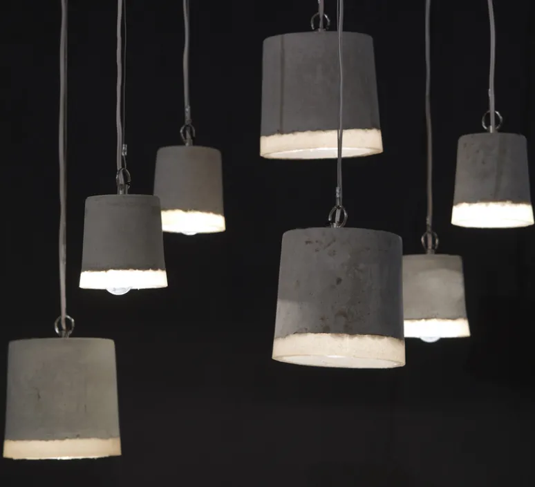 Suspension*Serax Suspension, Concrete, , Ø34cm, H38cm - gris, blanc