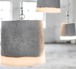 Suspension, Concrete, gris, blanc, Ø12cm, H13cm - Serax