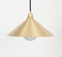 Suspension, cone shade medium, laiton brossé, Ø36cm, H12,2cm - Frama