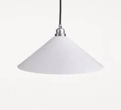 Suspension, cone shade medium, blanc, Ø36cm, H12,2cm - Frama
