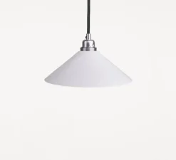 Suspension, cone shade small, blanc, Ø25cm, H7,7cm - Frama