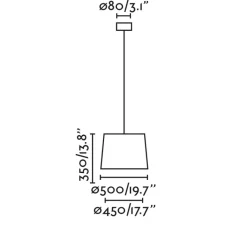 Suspension*Faro Suspension, Conga, , Ø40cm, H30cm - beige