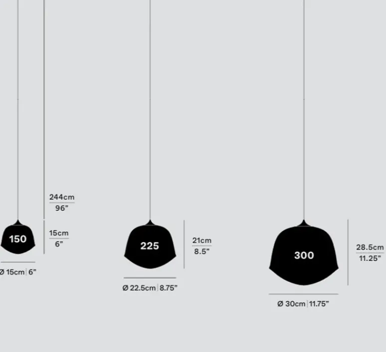 Suspension*A-N-D Suspension, Contour 225, , LED, 2700K, Ø22,5cm, H21cm - blanc perle