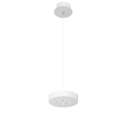 Suspension, Cookie, blanc, LED, dim, 2700-3200-4000K, 985 lm, Ø12cm, H2,5cm - Beneito Faure