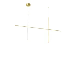 Suspension, Coordinates Suspension 2, champagne, LED, 2700K, 2960lm, L176,2cm, H92,2cm - Flos