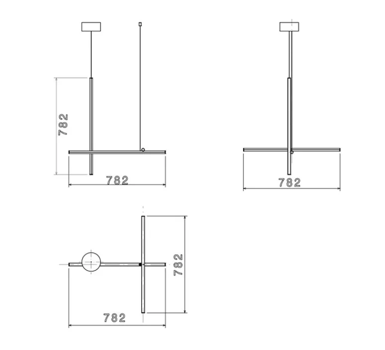 Suspension*Flos Suspension, Coordinates Suspension 1, , LED, 2700K, 1920lm, Ø78,2cm, H78,2cm - champagne
