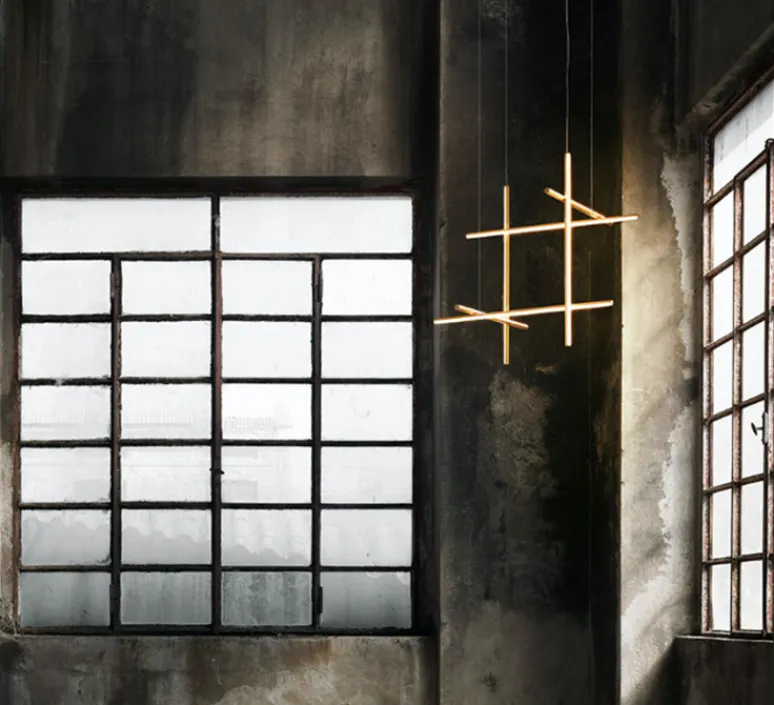 Suspension*Flos Suspension, Coordinates Suspension 3, , LED, 2700K, 3850lm, Ø78,2cm, H78,2cm - champagne