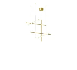 Suspension*Flos Suspension, Coordinates Suspension 3, , LED, 2700K, 3850lm, Ø78,2cm, H78,2cm - champagne