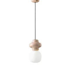 Suspension, Copacabana, gris clair , Ø17cm, H32cm - Ferroluce