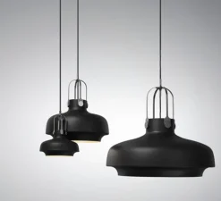 Suspension, Copenhagen Pendant SC7, noir mat, Ø35cm, H40cm - Andtradition