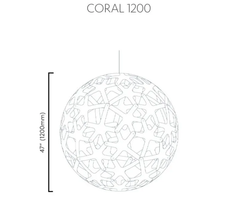 Suspension*David Trubridge Suspension, Coral, version en kit, , Ø120cm, H120cm - naturel