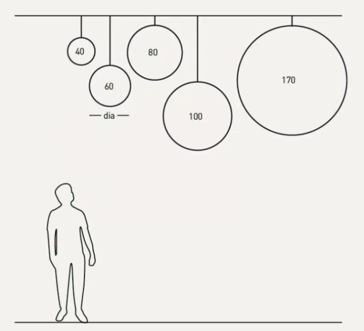 Suspension, Coral, version en kit, noir, naturel, Ø40cm, H40cm - David Trubridge