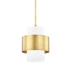 Suspension*Hudson Valley Lighting Suspension, Corinth S, , Ø27,9cm, H34cm - laiton