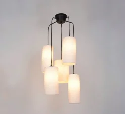 Suspension*Market Set Suspension, Cosiness 5L, , Ø44cm, H118cm - bouclette blanc