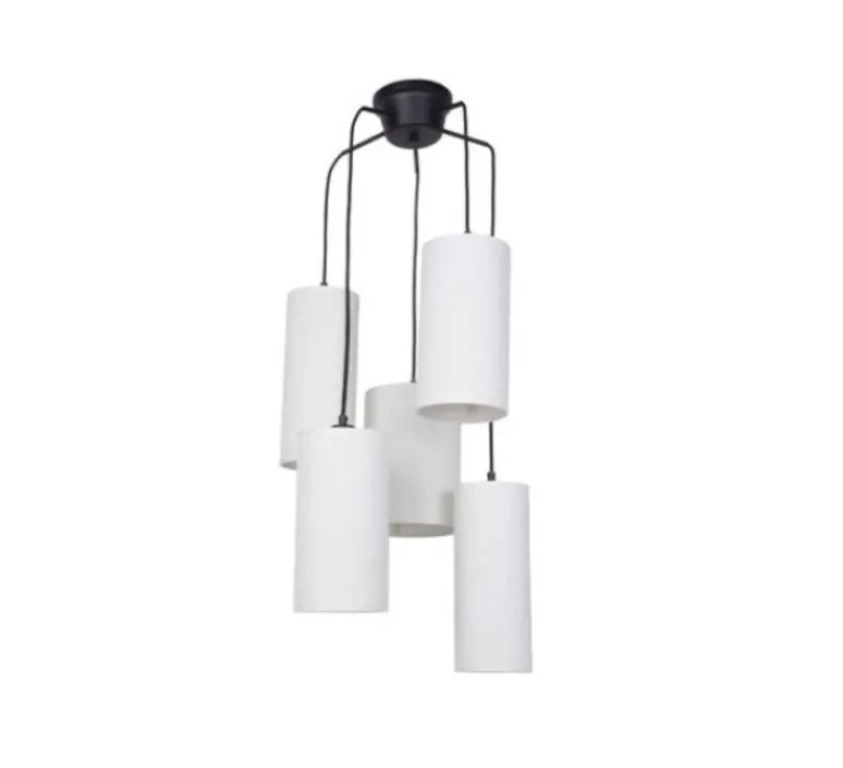 Suspension*Market Set Suspension, Cosiness 5L, , Ø44cm, H118cm - bouclette blanc