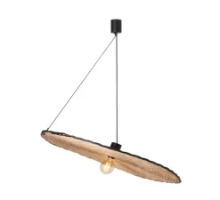 Suspension, Costas 1000, noir, rotin, Ø100cm, H2cm - Faro