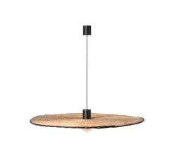 Suspension, Costas 1000, noir, rotin, Ø100cm, H2cm - Faro