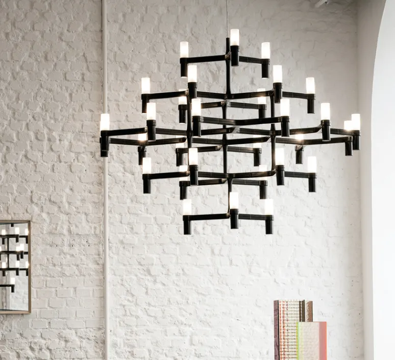 Suspension*Nemo Lighting Suspension, Crown Major, , L109cm, H87cm - noir
