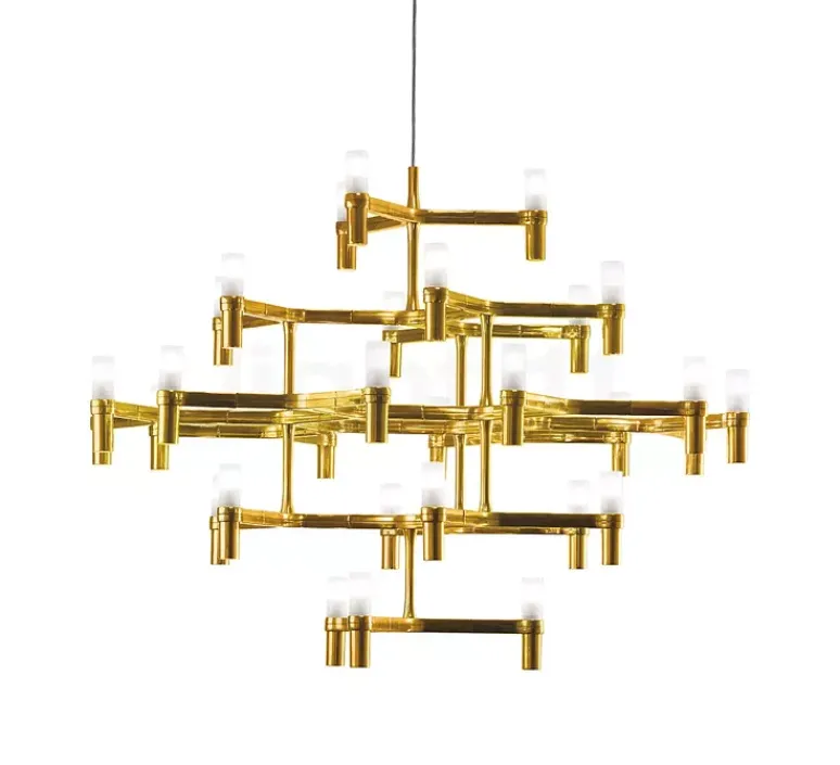 Suspension*Nemo Lighting Suspension, Crown Major, , L109cm, H87cm - plaqué or