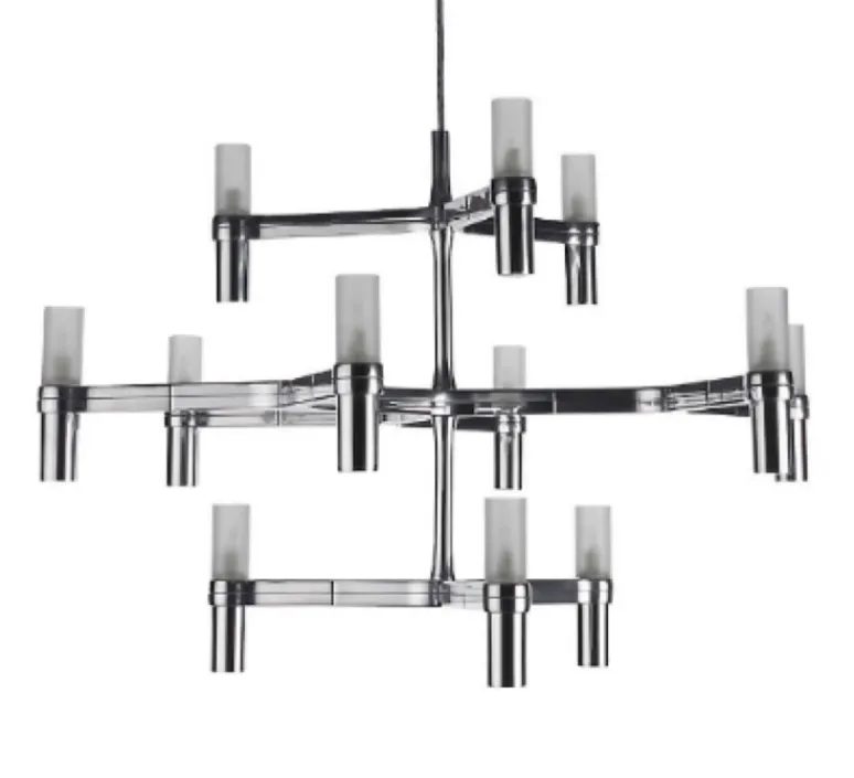 Suspension*Nemo Lighting Suspension, Crown Minor, , L77cm, H50cm - acier poli