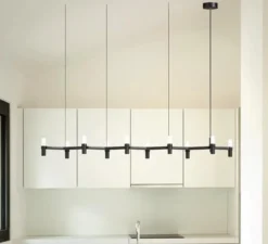 Suspension, Crown Plana Linea, noir, L168cm, H16cm - Nemo Lighting