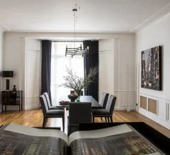 Suspension, Crown Plana Linea, noir, L168cm, H16cm - Nemo Lighting