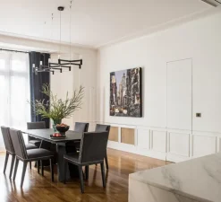 Suspension, Crown Plana Linea, noir, L168cm, H16cm - Nemo Lighting