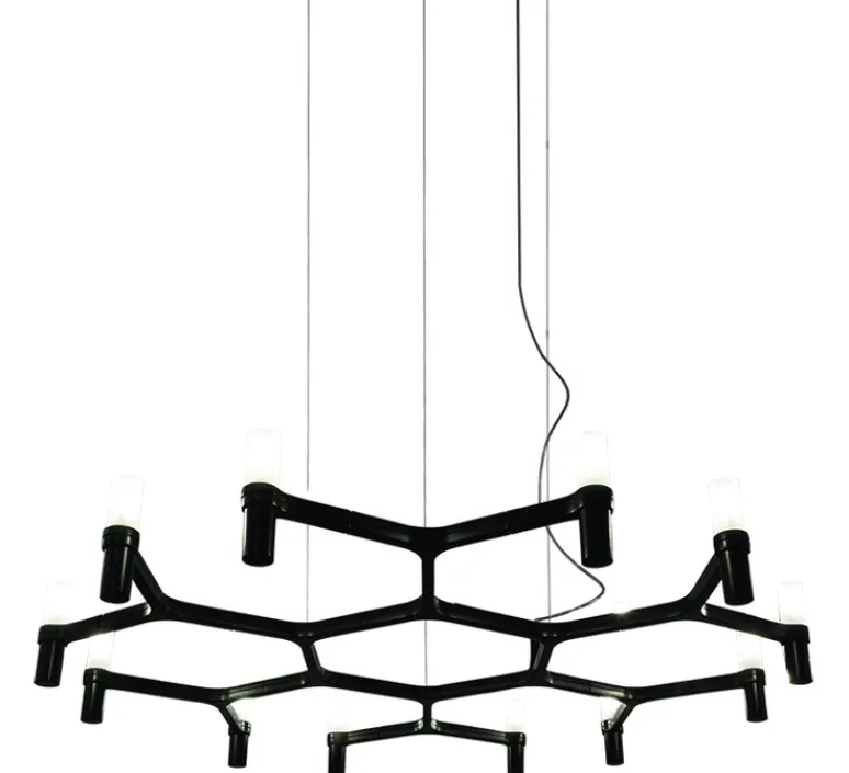 Suspension*Nemo Lighting Suspension, Crown Plana Minor, , L109cm, H16cm - noir