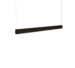 Suspension*Tunto Suspension, Curve, , LED, DALI, microprisme, dim, 2700K, 1300 lm, L116cm, H6cm - noir