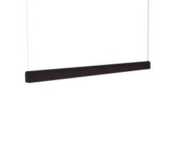 Suspension*Tunto Suspension, Curve, , LED, DALI, microprisme, dim, 2700K, 1660 lm, L144cm, H6cm - noir