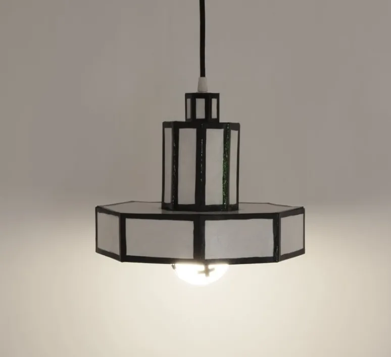 Enfants|Suspension*Seletti Suspension, Cut 'N Paste Suspension 2, , Ø27,4cm, H20,9cm - noir et blanc