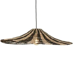 Suspension, Cuzco, noir, naturel, Ø65cm, H20cm - Good&Mojo