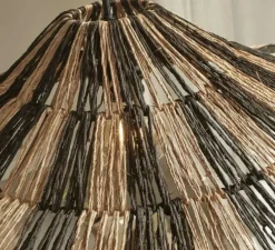 Suspension, Cuzco, noir, naturel, Ø65cm, H20cm - Good&Mojo