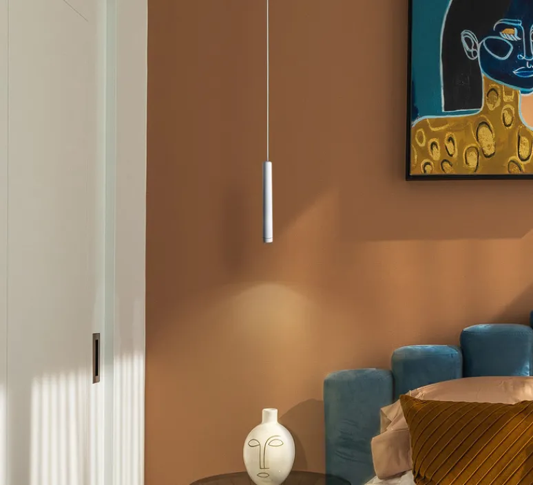 Suspension*OliveLab Suspension, D01, , LED, 2700K, 420 lm, Ø2,2cm, H15cm - blanc