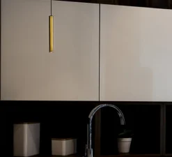 Suspension*OliveLab Suspension, D01, , LED, 3000K, 550 lm, Ø2,2cm, H15cm - laiton