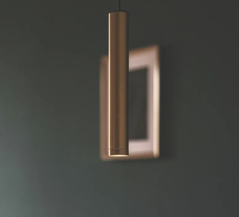 Suspension*OliveLab Suspension, D01, , LED, 3000K, 550 lm, Ø2,2cm, H15cm - laiton