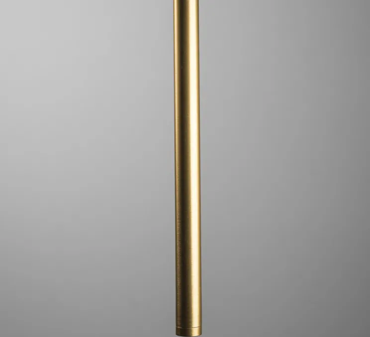 Suspension, D01, laiton, LED, 2700K, 420 lm, Ø2,2cm, H30cm - OliveLab