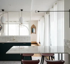 Suspension*Northern Suspension, Dahl Large, , laiton mat, Ø25cm, H33cm - blanc