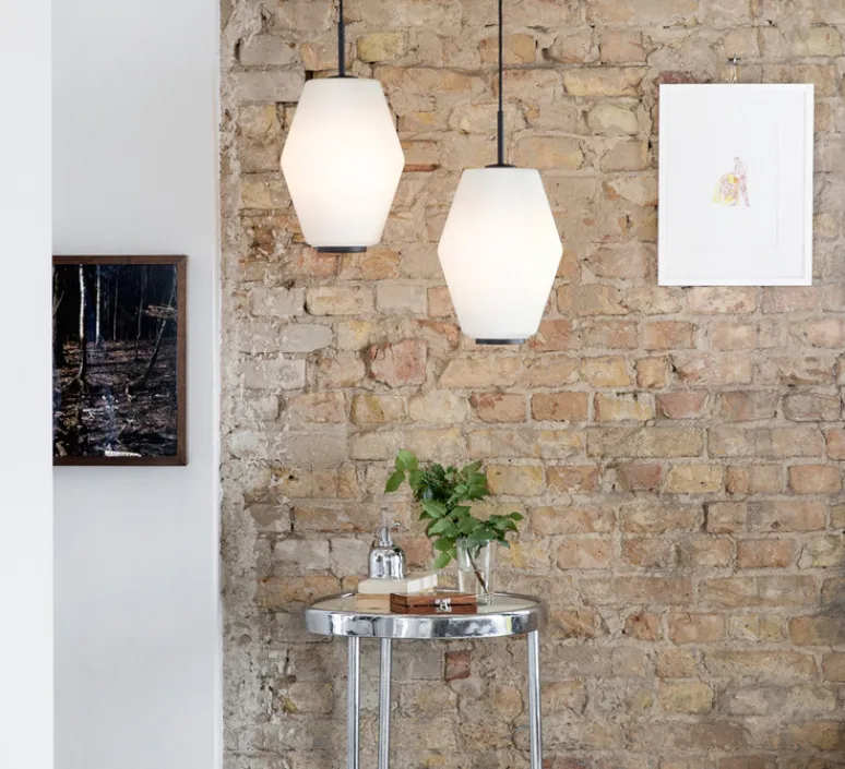 Suspension*Northern Suspension, Dahl Large, gris foncé et , Ø25cm, H33cm - blanc