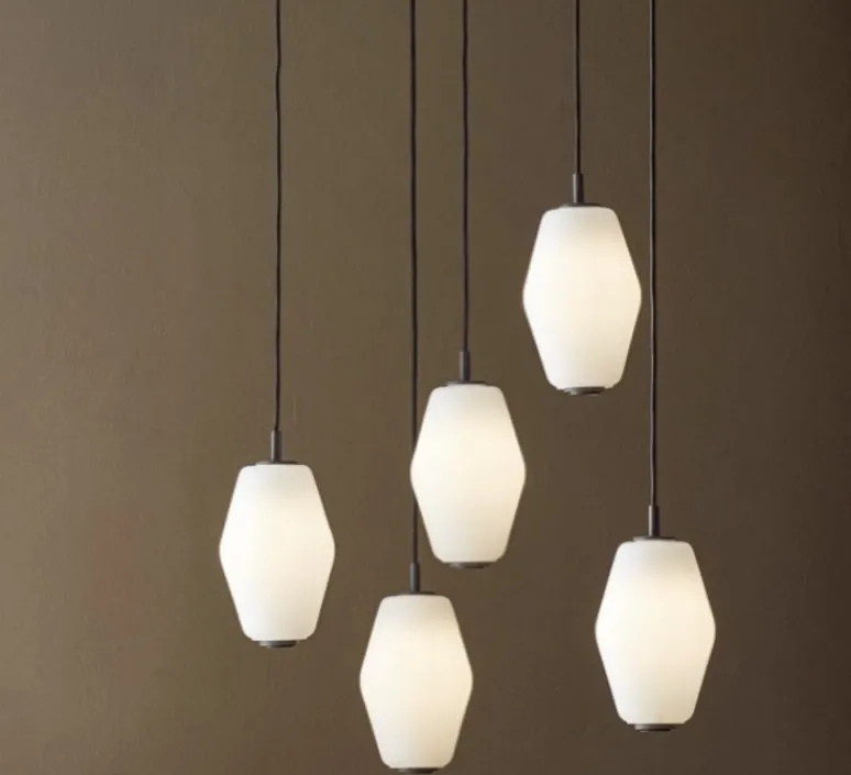 Suspension*Northern Suspension, Dahl Small, foncé et blanc, Ø14,8cm, H22cm - gris